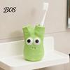 Double Hole Toothbrush Rack Cartoon Holder with 2 Holes, Durable Resin Stand, Makeup Brush Stable Base Cute Organizer for Bathroom Countertop