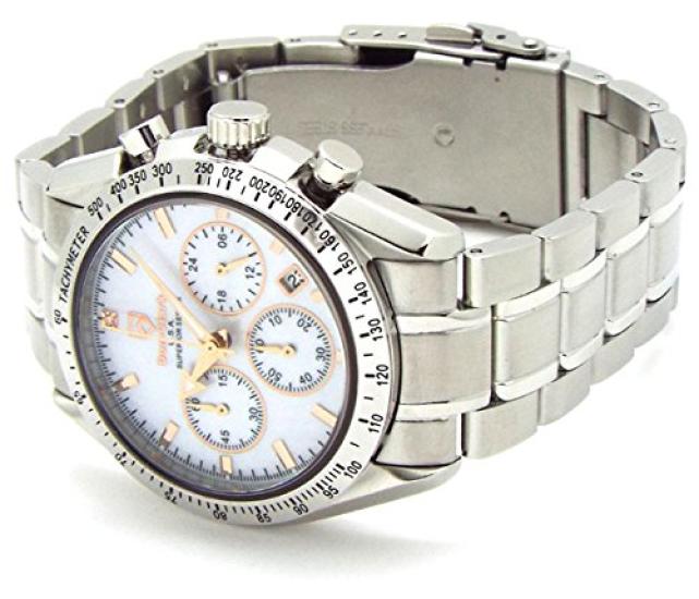 Первая поставка ограничена 100 экземплярами DON CLARK Center хронограф Оснащен механизмом Сапфировое стекло Корпус натурального белого цвета S.EPSON (Сейко)