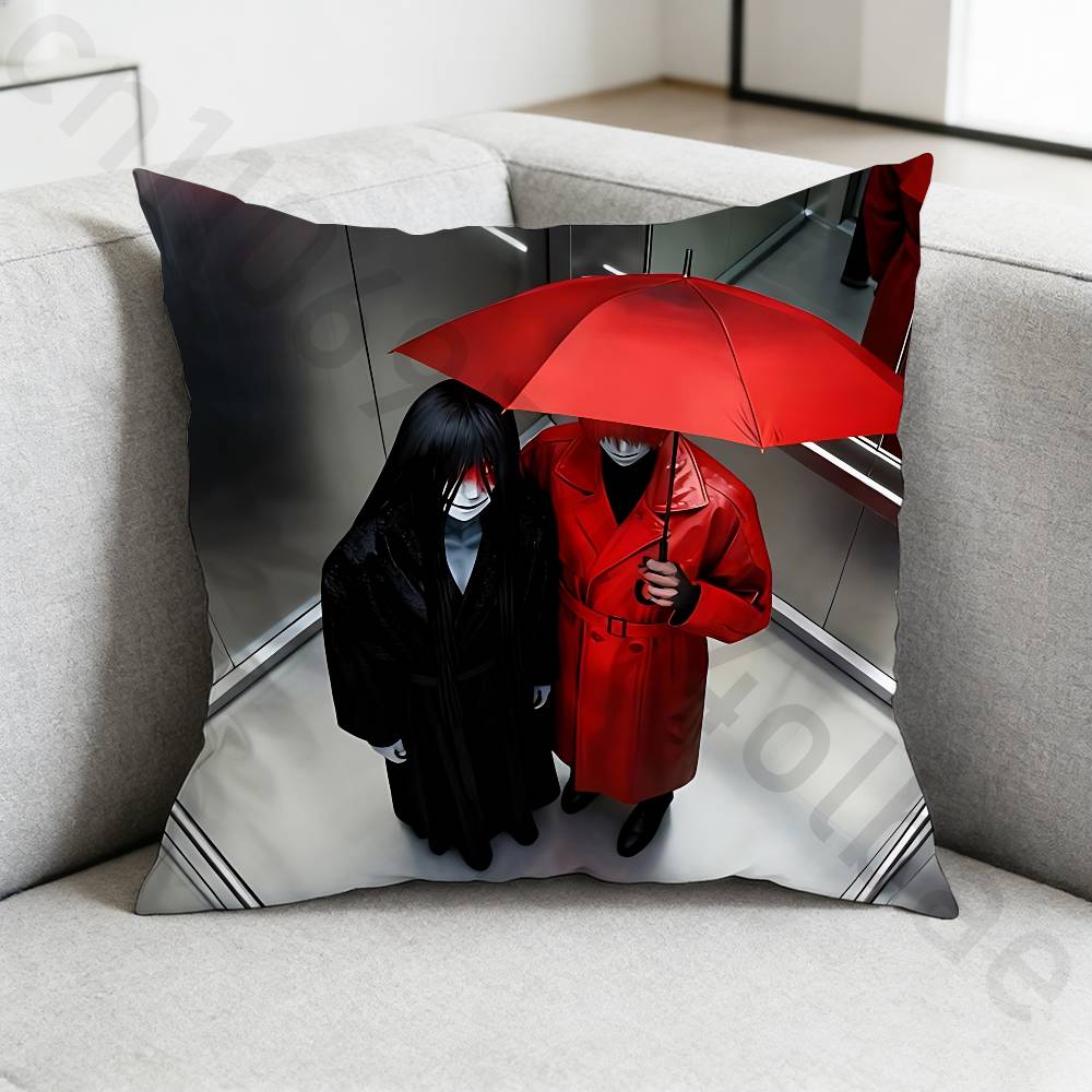 HHomicipher Pillow Case Sofa Living Room Bedroom Headboard Backrest Cushion Square Cushion Nap Time