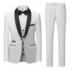 2023 Men's Shawl Collar Tuxedo Three-Piece Suit: Perfect for Grooms, Groomsmen, or Hosting