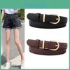 Leather Vintage Belt Women Versatile Decorative Waistband Casual Jeans Strap