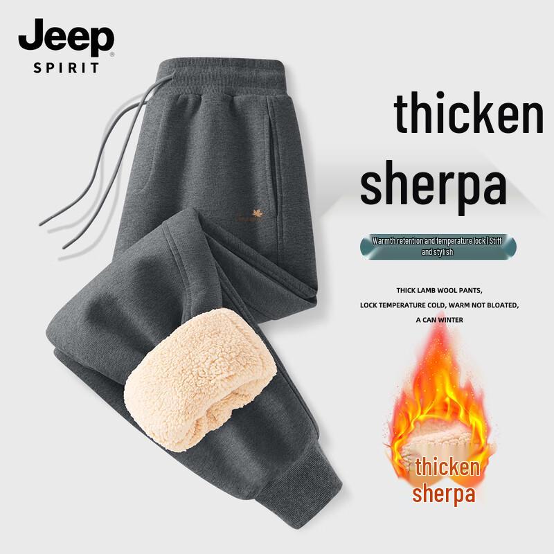 Мужские спортивные штаны-джоггеры на флисовой подкладке JEEP SPIRIT