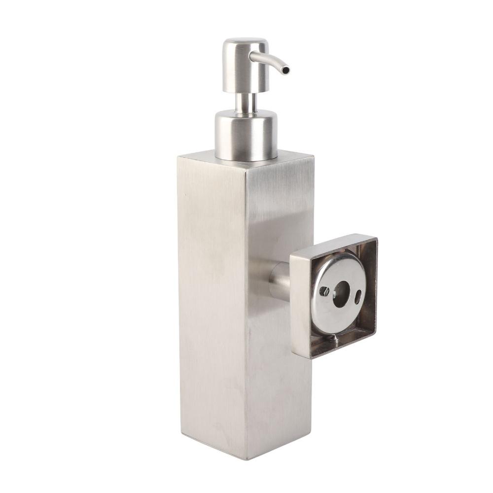 Square Shape Liquid Soap Dispenser Lotion Dispenser Bathroom Kitchen Public Restroom