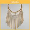 Ethnic Head Jewelry With Gold Water Drill Chain Tassel For Festival Party Wear