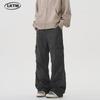LKTM Унисекс Винтажные Выстиранные Рабочие Брюки Широкие Штанины