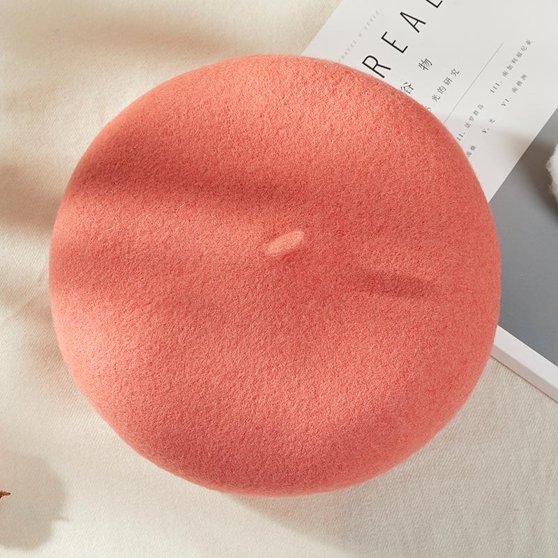 Берет женский осенне-зимний британский ретро шерстяной берет корейский стиль универсальный японский стиль милый художник шляпа тренд