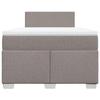 Maison Exclusive - Sommier à lattes de lit avec matelas Taupe 120x200 cm Tissu
