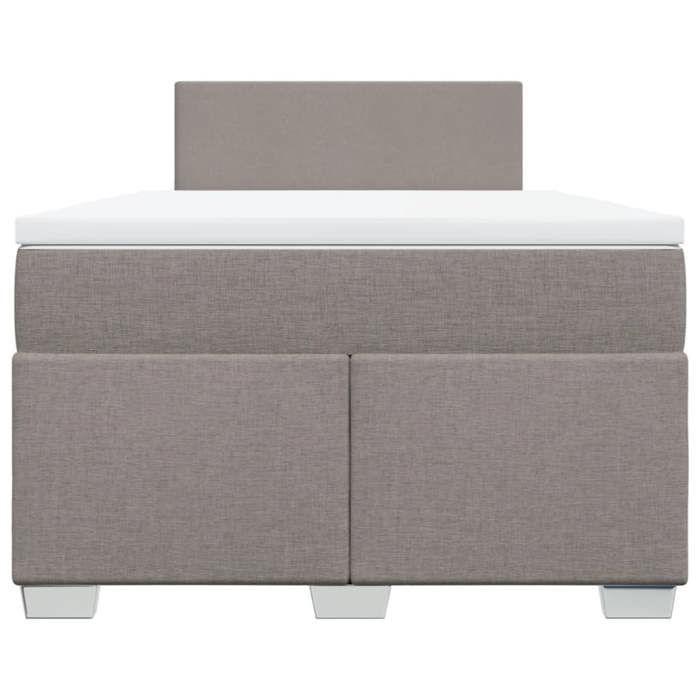 Maison Exclusive - Sommier à lattes de lit avec matelas Taupe 120x200 cm Tissu