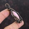 Pink Opal Pendant Copper Wire Wrapped Pendant Handmade Jewelry Wonderful Gemstone Pendant Copper Wire Wrap Jewelry Unique Pendant For Gift