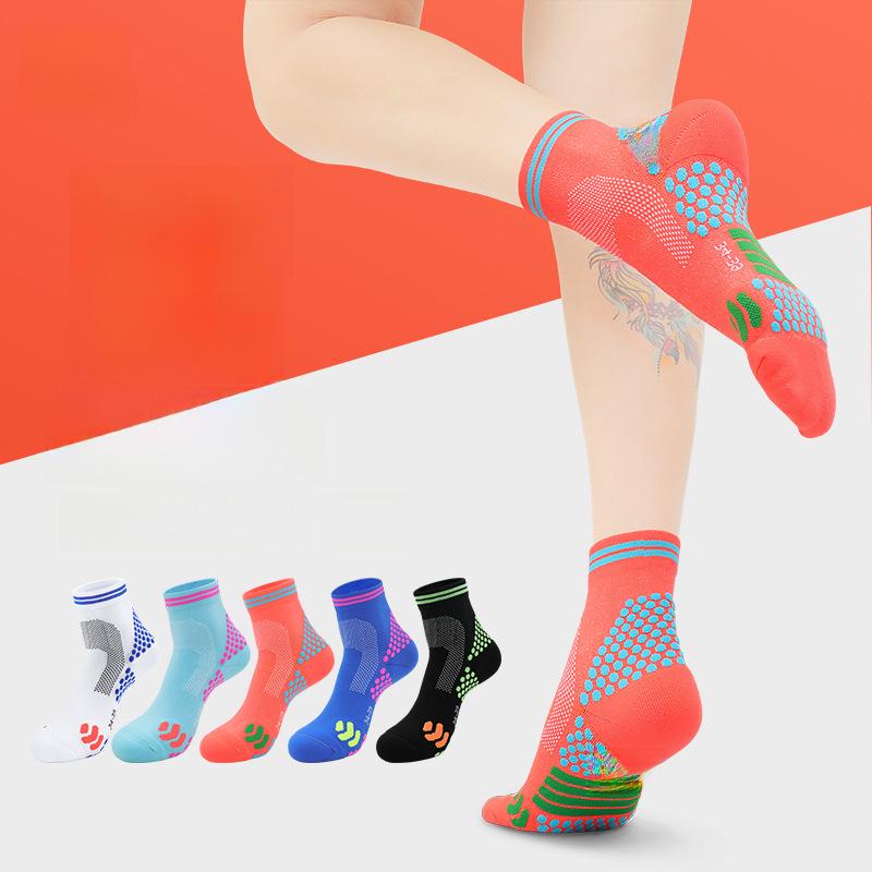 Women's Mid-Tube Compression Running Socks - Professional Marathon Calf Support, Elastic and Lightweight Design