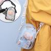 For 17cm Labubu V2 V3 15cm Cotton Doll Outfit Crossbody Pain Bag PVC Storage Bag Dolls Display Bag