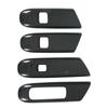 4 Pcs Door Window Control Panel Cover Carbon Fiber Style Window Lifter Decor Replacement for Mercedes‑Benz C‑class W206