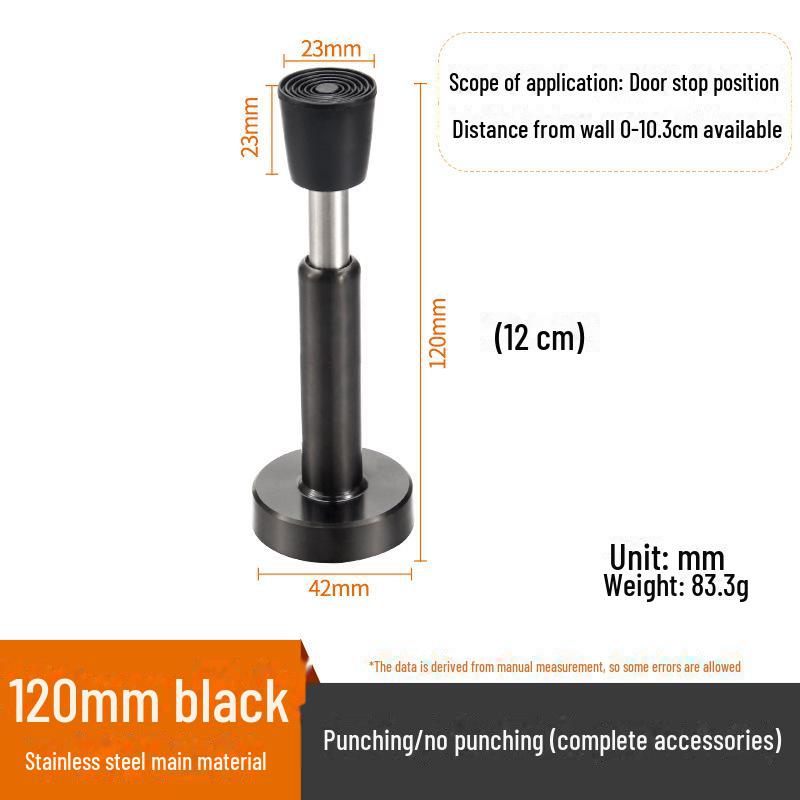 Wow Custom из нержавеющей стали без проколов, утолщенный резиновый дверной стопор