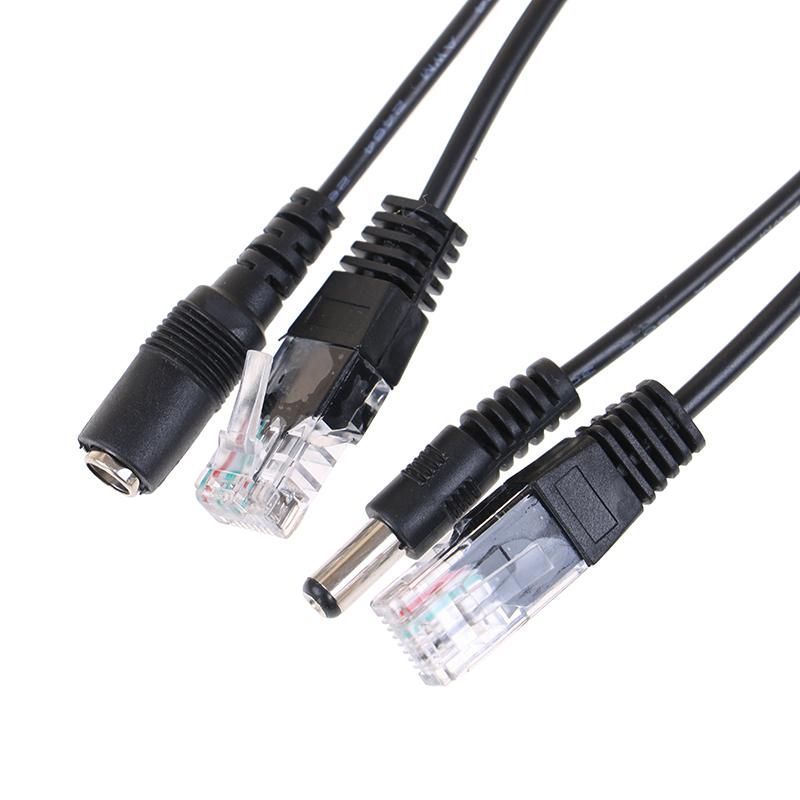 1Set Poe Cable Passive Power Over Ethernet Adapter Cable Poe Splitter Injector
