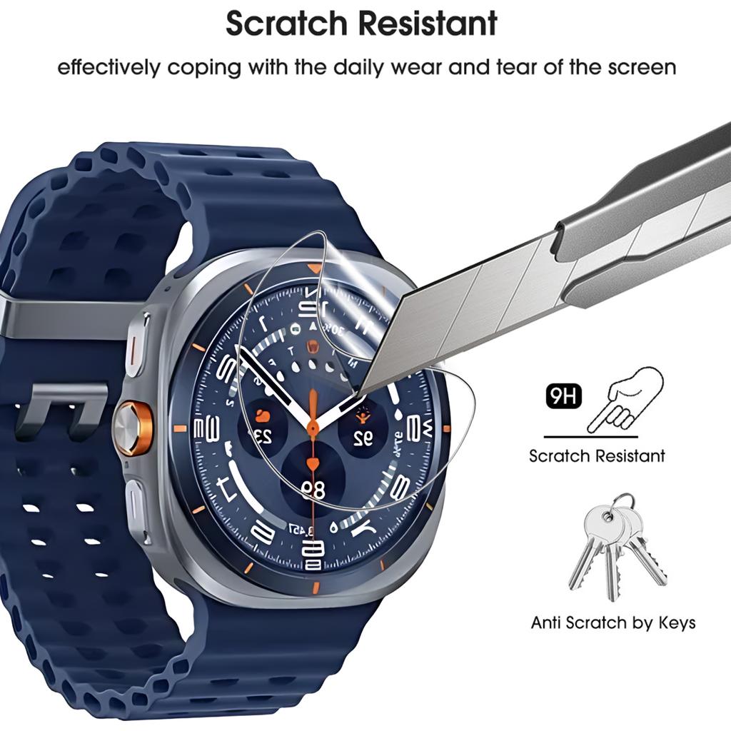 Мягкая гидрогелевая пленка для Samsung Galaxy Watch 8 40мм 44мм Watch Ultra 47мм Watch7 6 5 4 Classic Мягкие защитные пленки для экрана Не стекло