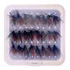 5/10/20/25Pcs/Box Black Fly Peacock Feather Wings Fly Fishing for Trout Bait Size #10 Flies Artificial Insect Bait Lure