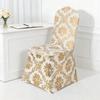 Dust-proof Bronzing Elastic Chair Cover Full Cover Wedding Chair Cover  Restaurant