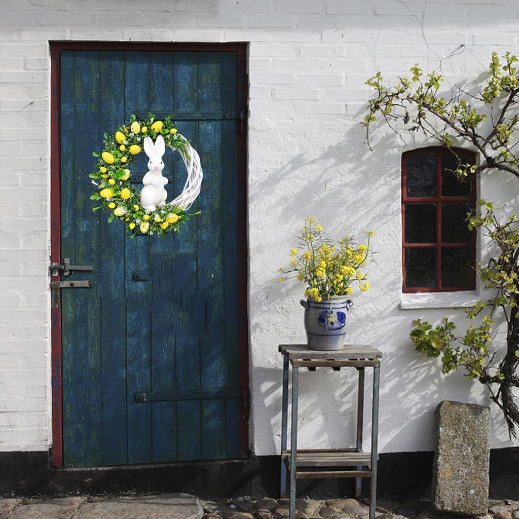 Подвеска из акрила «Пасхальный кролик» из ротанга 2D