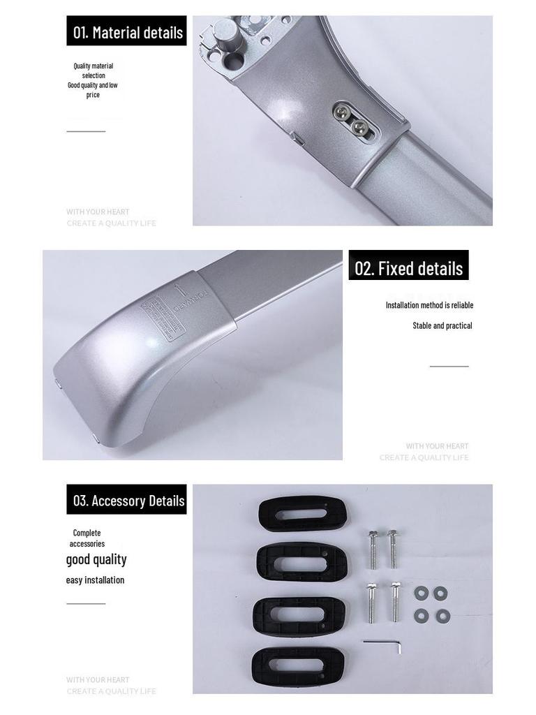 Поперечины багажника на крышу из алюминиевого сплава для Highlander 2015-2019