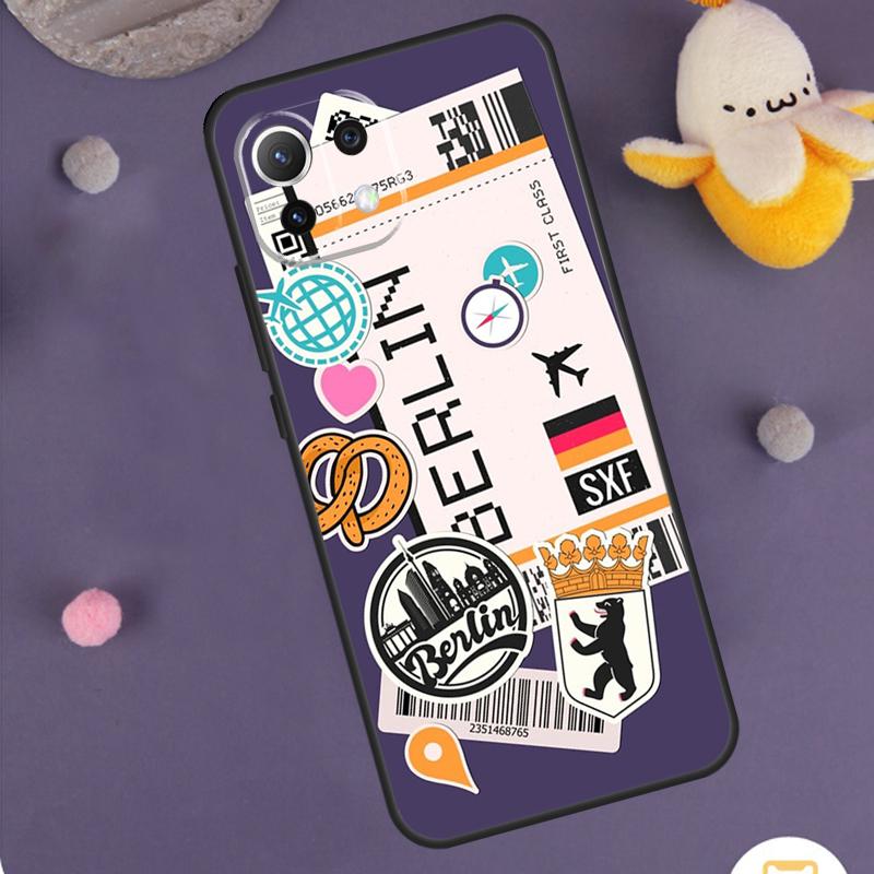 Чехол-пасспорт для путешествий Tokyo для Xiaomi 15 14 Ultra 13T 14T 15T 17 Pro Max POCO F8 Ultra F5 F6 F7 X5 X6 X7 Pro