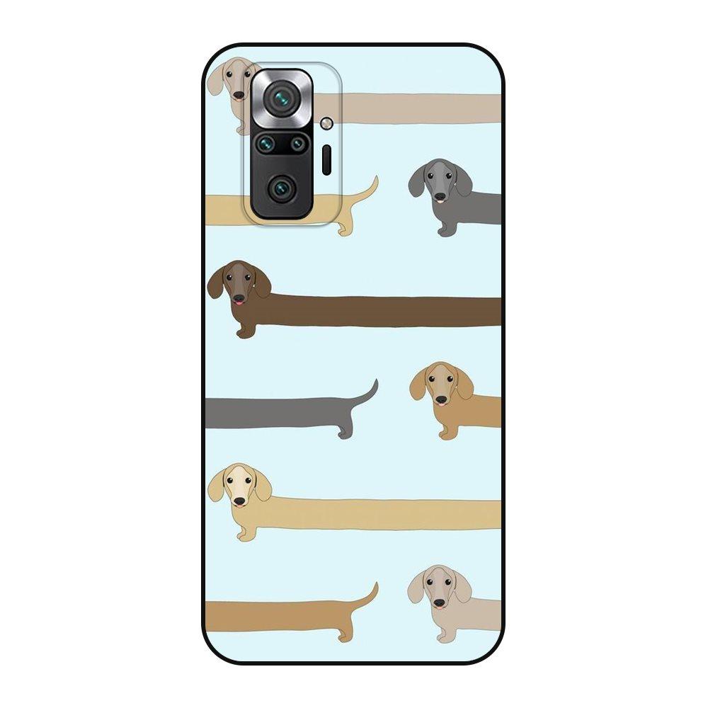 Black Prime Art Cover Silicone Soldes Dachshund Dog For Redmi Note 10 10s Pro 4G 5G Mobile Phone Skin Case For Xiaomi Redmi