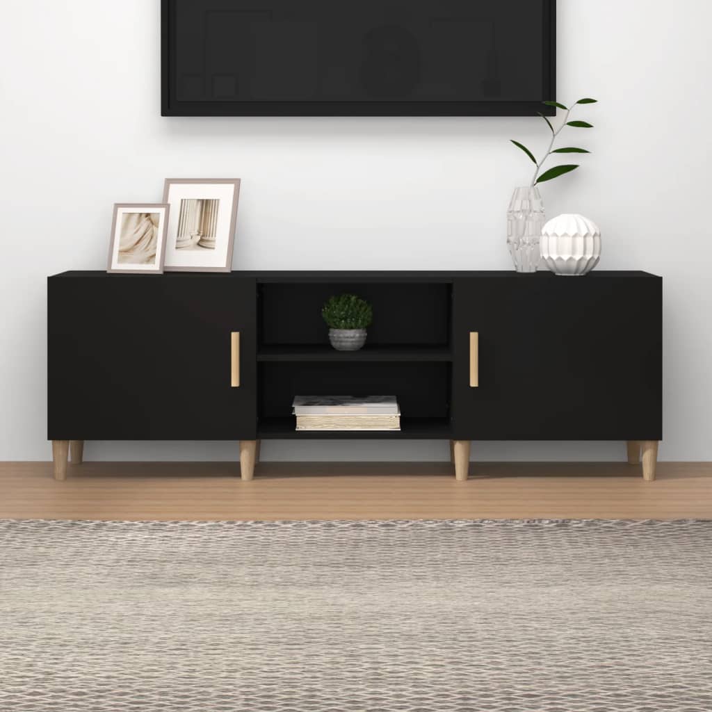 Vidaxl Szafka Pod Telewizor, Czarna, 150X30X50 Cm