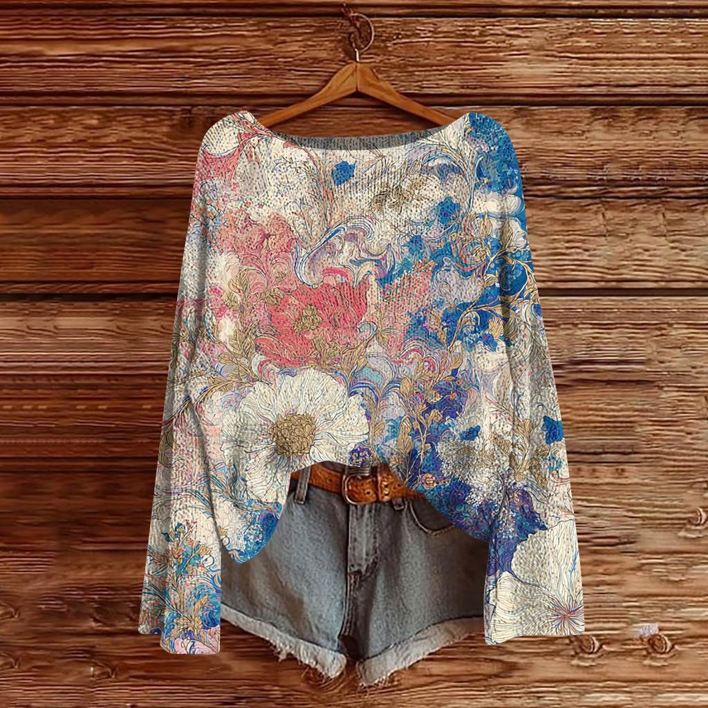 Женский легкий свитер с круглым вырезом, повседневный вязаный пуловер с длинным рукавом