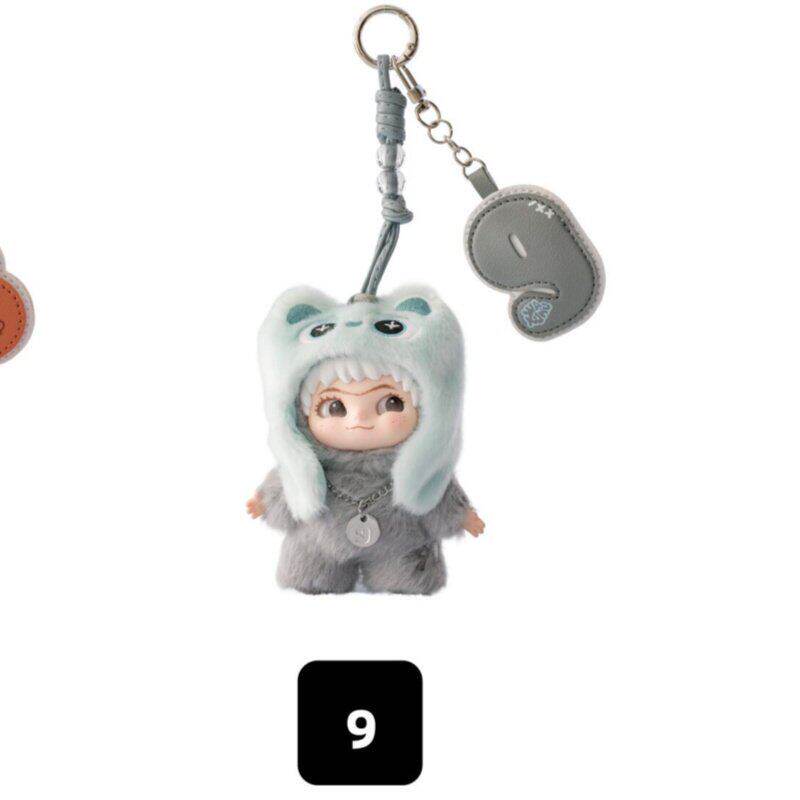 Genuine In Stock Wakuku 3.0 On A Roll Series  Dolls Cute Fluffy Collectable Figure Bag Charm Keychain Toys Holiday Gift