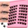 Кластеры ресниц DIY Наращивание ресниц Индивидуальные кластеры ресниц Натуральный длинный объем Смешанный лоток Набор кластеров ресниц