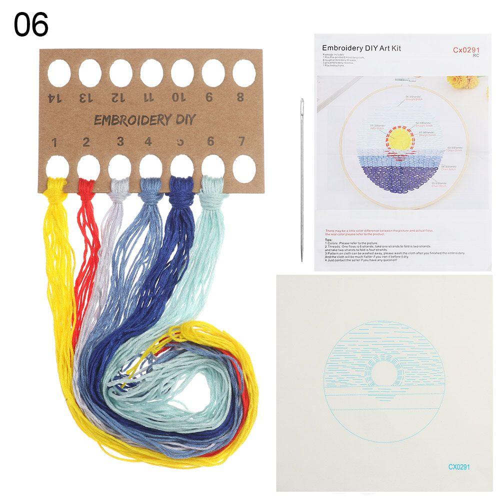 Швейные аксессуары DIY ремесла Цветочная вышивка пяльцы набор для вышивки крестом иглопробивной