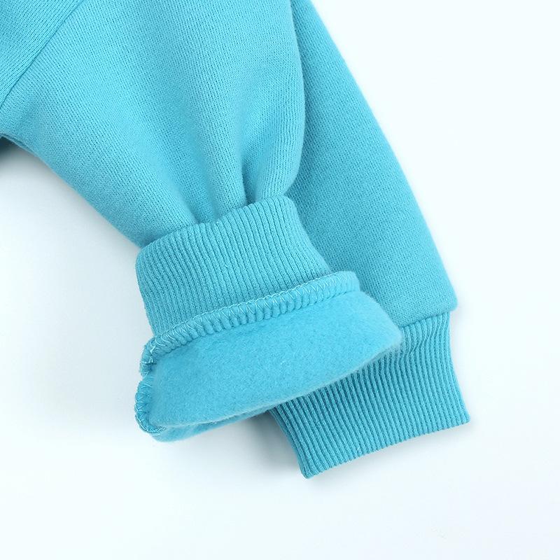 Детские толстовки с капюшоном на осень и зиму, спортивная одежда для мальчиков и подростков, утепленные топы из хлопка и флиса, пуловер для девочек, детская одежда