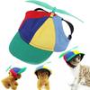 Detachable Pet Propeller Hat Sunproof Dogs Helicopter Top Hat Colorful Dog Baseball Cap  Outdoor