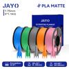 JAYO 5 катушек 3D PLA Матовый Филамент для 3D-принтера 1,75 мм+/-0,02 мм 100% Без пузырьков Нетоксичный Материалы для 3D-печати для 3D-принтера и ручки