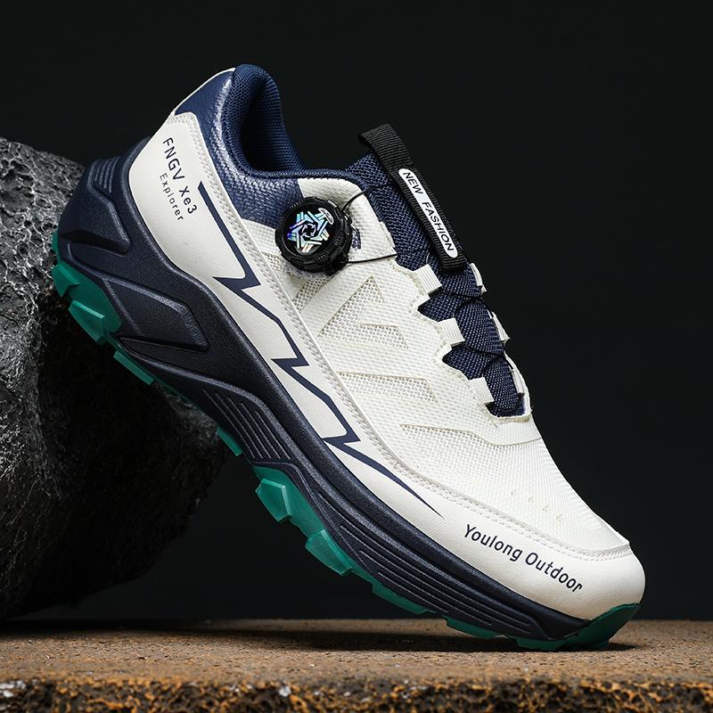 Men's Stylish Outdoor Hiking Shoes Hard-wearing Trekking Sneakers Plush Lined Quality Male Footwear New Arrivals