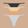 4Pcs Seamless Ice Silk Thongs Women's Thin Waistband Panties Underwear Sexy Low Waist Bikini G-String Female Stretch Lingerie