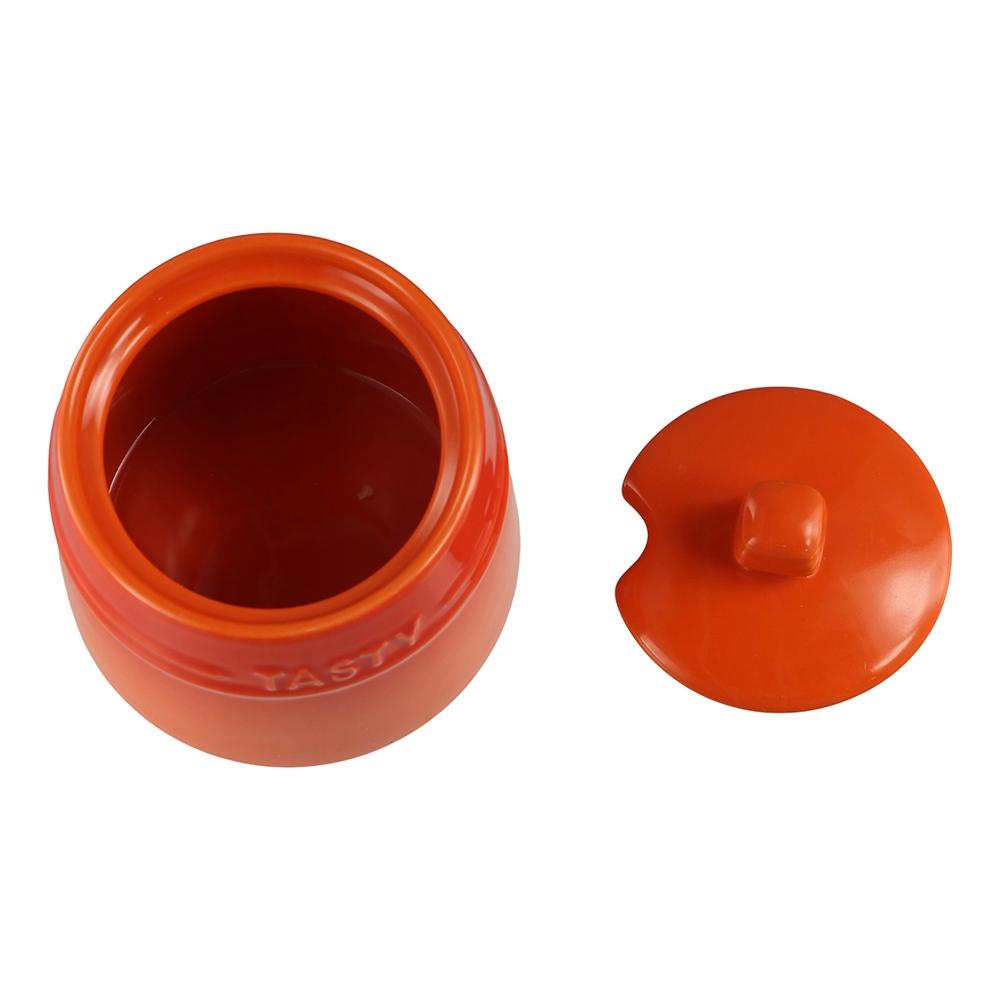 Керамическая банка для специй с градиентной расцветкой, ложка, кухонные емкости, современная сахарница, дом