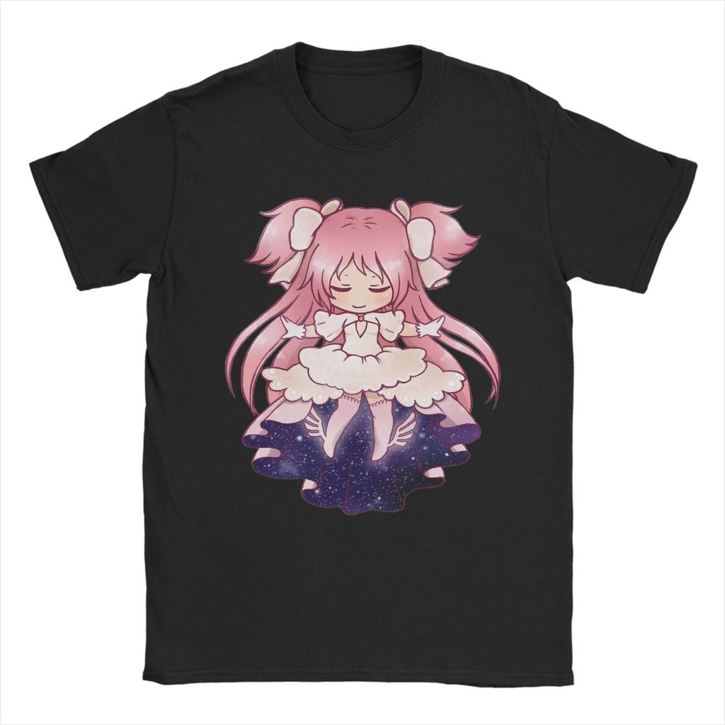 Новинка Puella Magi Madoka Magica Аниме (2) Футболка унисекс хлопковая с коротким рукавом с круглым вырезом летняя одежда