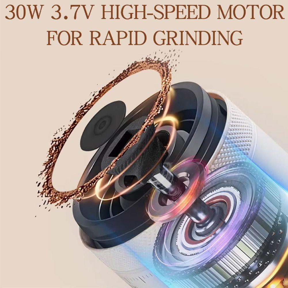 Ceramic Grinding Core Portable Electric Coffee Grinder Automatic Coffee Bean Mill  Outdoor