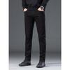 Black Jeans Men'S Spring And Summer Straight Leg Slim Fit Elastic Men'S Pants