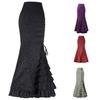 Steampunk Womens Skirt Gothic Victorian Mermaid Long Skirt Retro Medieval Ruffle Clothing Costume Fancy Dress