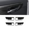 For Toyota Highlander XU70 2022 Door Inner Handle Bowl Decoration Cover Trim Sticker Carbon Fiber Car