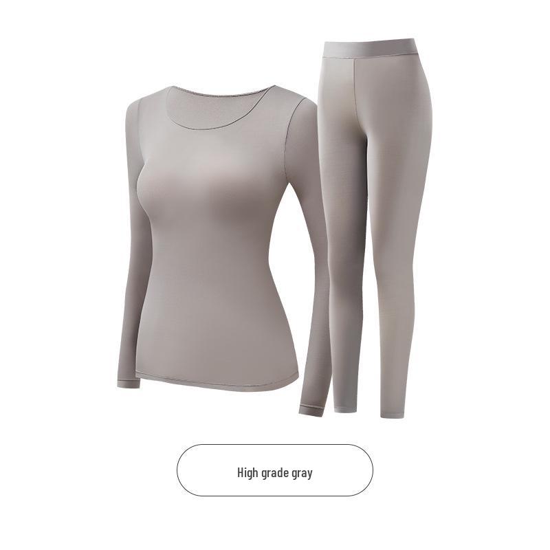Женский бесшовный термокомплект с длинным рукавом с гиалуроновой кислотой на осень