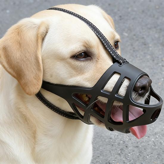 Намордник-корзина для собаки Предотвращает укусы и жевание Безопасный и гуманный Клетка Намордник-клетка Регулируемая посадка для агрессивных собак Тренировка Груминг