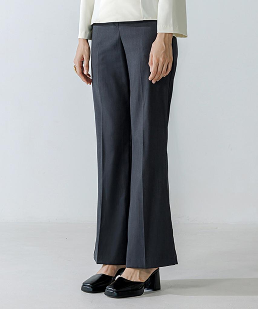 ISH Basic Semi Bootcut Slacks (Gray)