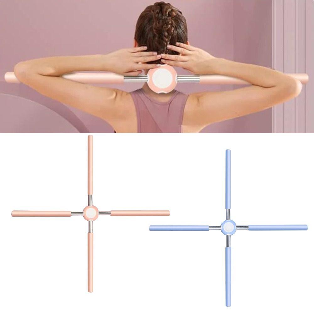 Регулируемый шест для йоги из нержавеющей стали, корректор осанки спины, боди-стик, крест, открытая спина