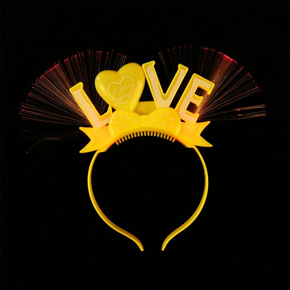 Пластиковый повязка на голову с Новым годом 2024, светодиодный светящийся новогодний головной убор, светодиодный светящийся головной убор, подарок на Новый год