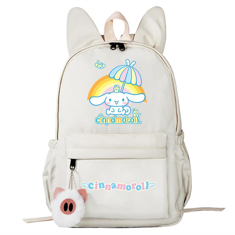 Cartoon Big Ears Dog Schoolbag Primary And Secondary School Students Large Capacity College Wind Double Shoulder Rabbit Ear Backpack