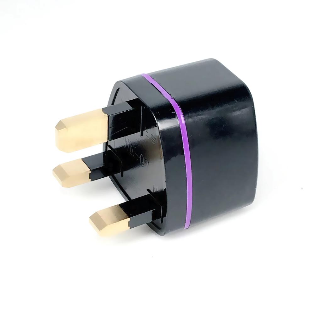 Brass Universal Travel Plug Adapter, AU EU KR IL BR to US UK International Power Converter for Global Travel