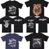 Хеви-метал рок-группа Хлопковая черная футболка Хлопковая уличная мода Повседневный топ Группа Skillet Крутая футболка Хип-хоп Унисекс