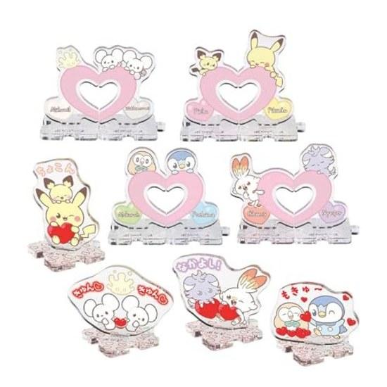Takara Tomy Pocket Monster Pokemon Poke Piece Chokonto Tsunagaru Acrylic Stand - Mellow Heart